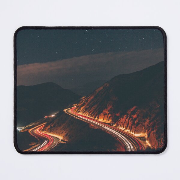 Item preview, Nightscape of cars on the road designed and sold by PezArtCo.