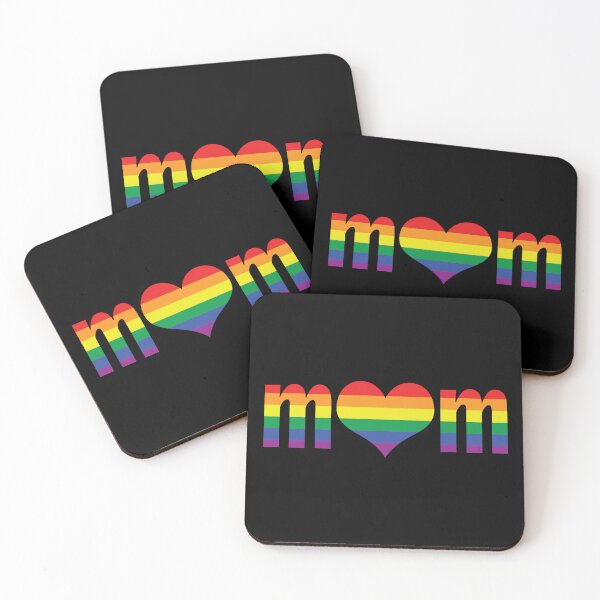 Item preview, Pride Mom Heart Rainbow Stripes designed and sold by ellenhenry.