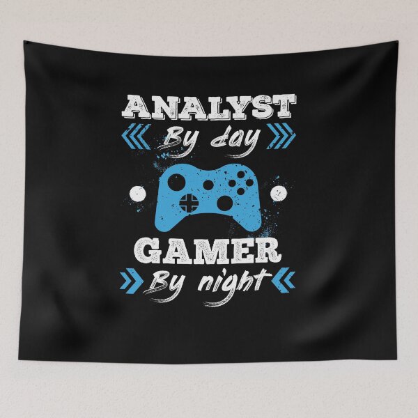 Aperçu de l'œuvre Analyste de jour Gamer de nuit pour le meilleur analyste créée et vendue par SVPOD.