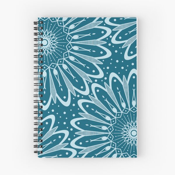 Item preview, Light Turquoise Mandalas on Teal designed and sold by humnoo.
