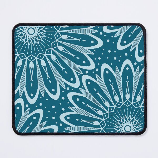 Item preview, Light Turquoise Mandalas on Teal designed and sold by humnoo.