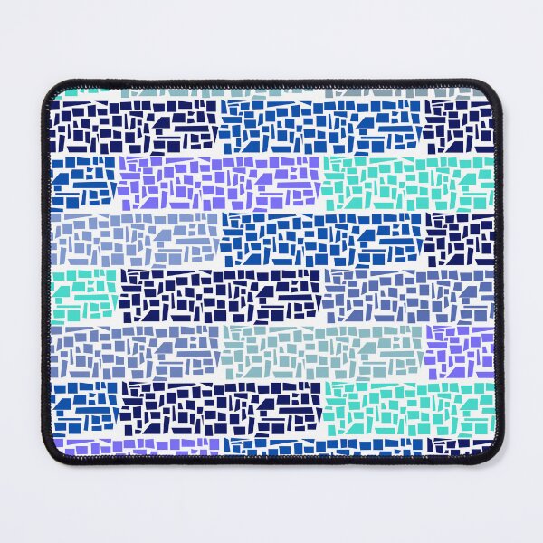 Item preview, White Blue Bricks Abstract Pattern designed and sold by AlinaSCorner.