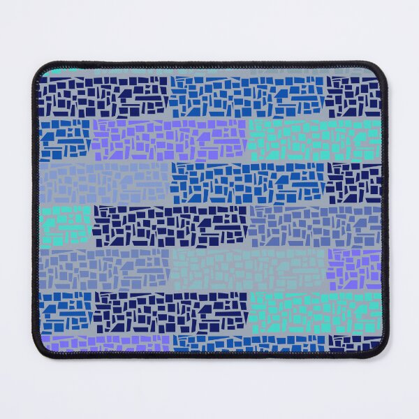 Item preview, Blue Gray Bricks Abstract Pattern designed and sold by AlinaSCorner.