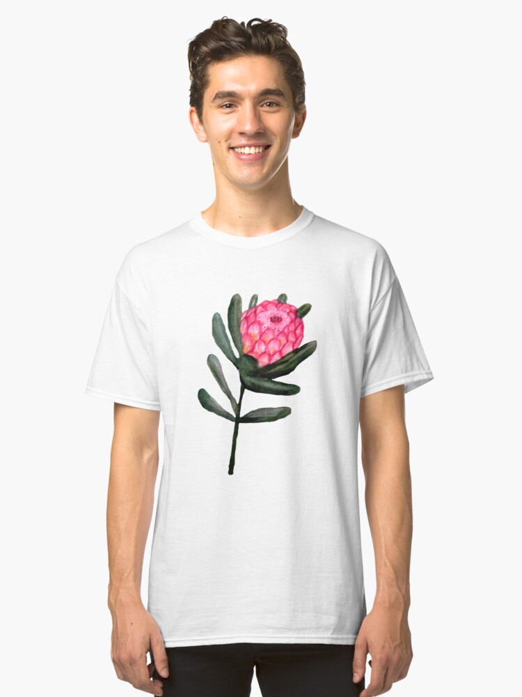 Alternate view of Protea watercolor floral Classic T-Shirt