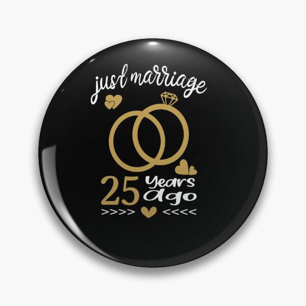 Item preview, JUST MARRIED 25 YEARS AGO FUNNY COUPLE WEDDING ANNIVERSARY designed and sold by sobriowslen.