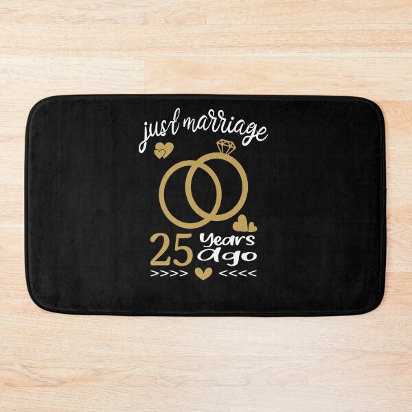 Item preview, JUST MARRIED 25 YEARS AGO FUNNY COUPLE WEDDING ANNIVERSARY designed and sold by sobriowslen.