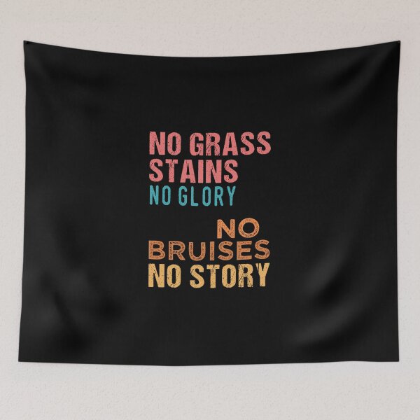 Item preview, Soccer No Grass Stains No Bruises No Glory Sticker designed and sold by brittaapriliy.