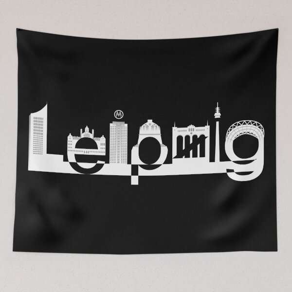 Item preview, Leipzig Skyline White designed and sold by Grafikus.