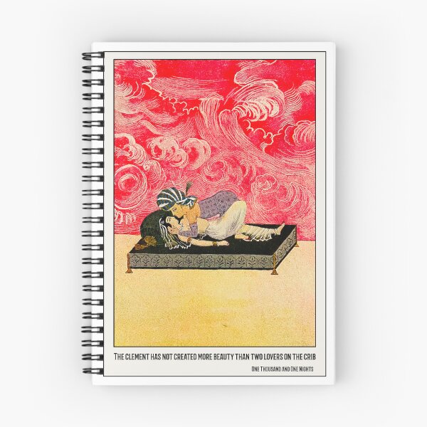 Item preview, The clement has not created more beauty than two lovers on the crib- One Thousand and One Nights Artwork Gift designed and sold by Maljonic.