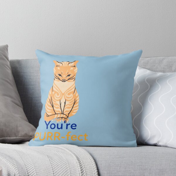 Item preview, Cute Orange Ginger Cat You're PURR-fect designed and sold by ArtMeetsPizza.