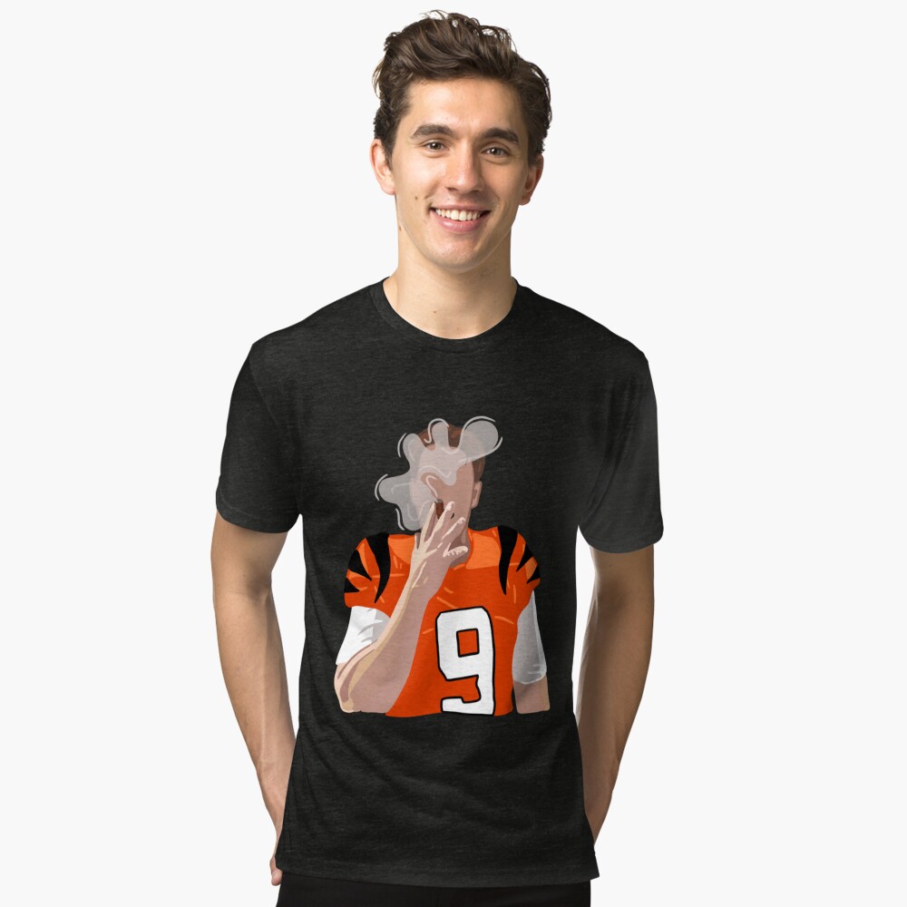 Joe Burrow Cincinnati Bengals Homage Caricature Player Tri-Blend T-Shirt -  Gray