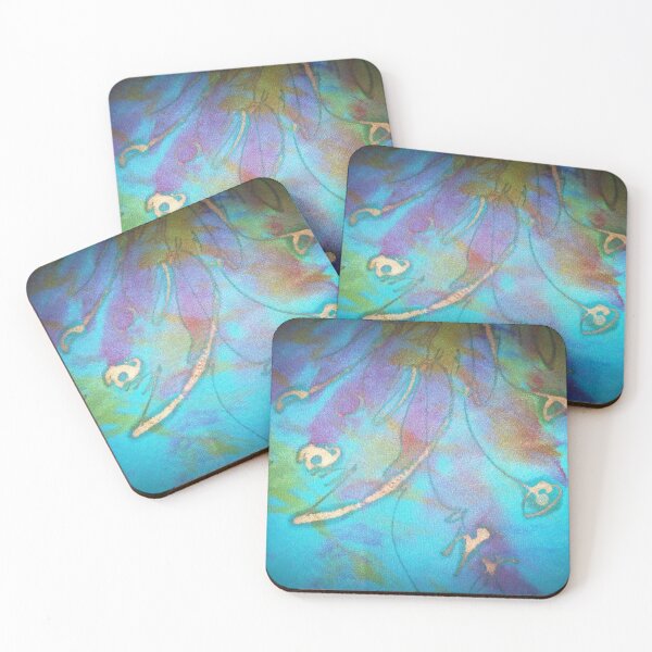 Item preview,  Beautiful Blue Silk, Paint Gold, Golden Glitter Paint  designed and sold by branaghbel.