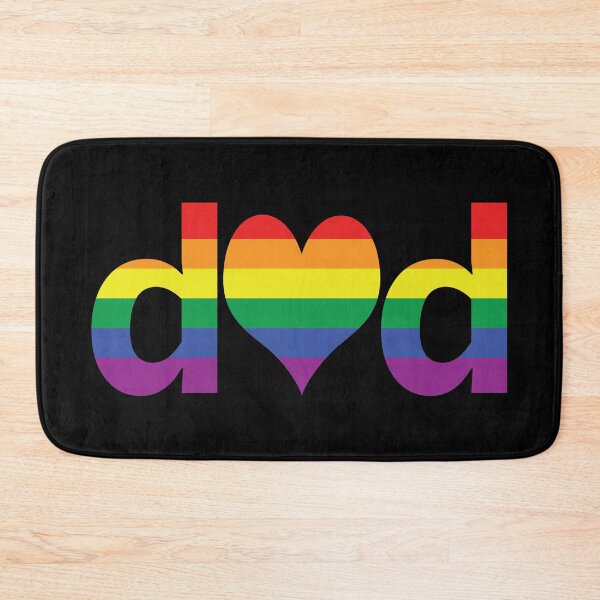 Item preview, Pride Dad Heart Rainbow Stripes designed and sold by ellenhenry.