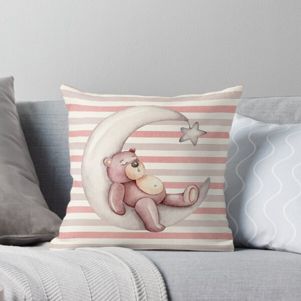 Item preview, Parallel Colorful Lines With Sleepy Bears Seamless Pattern designed and sold by delikedesign.