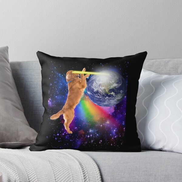 Item preview, Space Dog Laser Eyes Rainbow Funny Meme Dog designed and sold by AlexaTees.