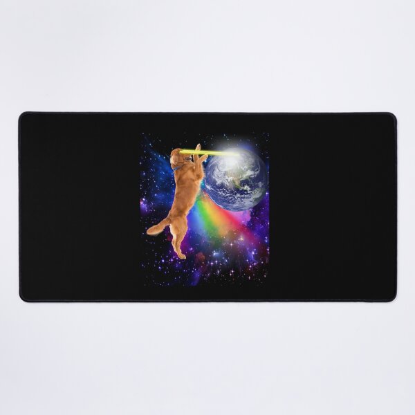 Item preview, Space Dog Laser Eyes Rainbow Funny Meme Dog designed and sold by AlexaTees.