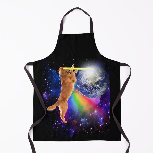 Item preview, Space Dog Laser Eyes Rainbow Funny Meme Dog designed and sold by AlexaTees.