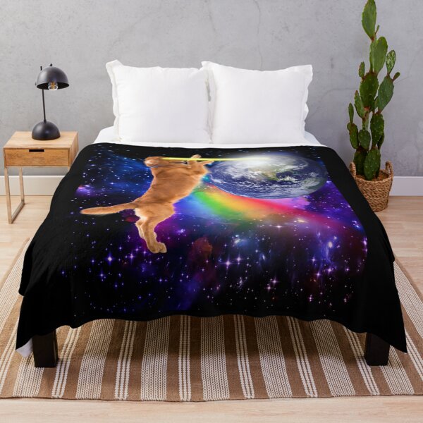 Item preview, Space Dog Laser Eyes Rainbow Funny Meme Dog designed and sold by AlexaTees.
