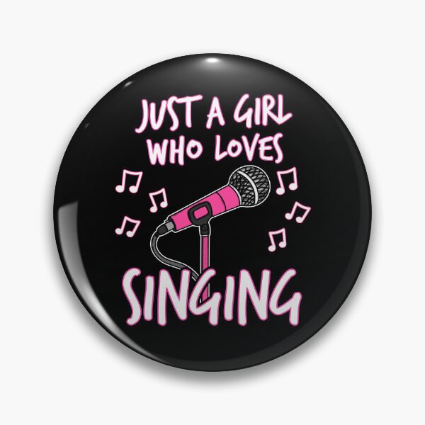 Item preview, Just A Girl Who Loves Singing, Female Singer designed and sold by doodlerob.