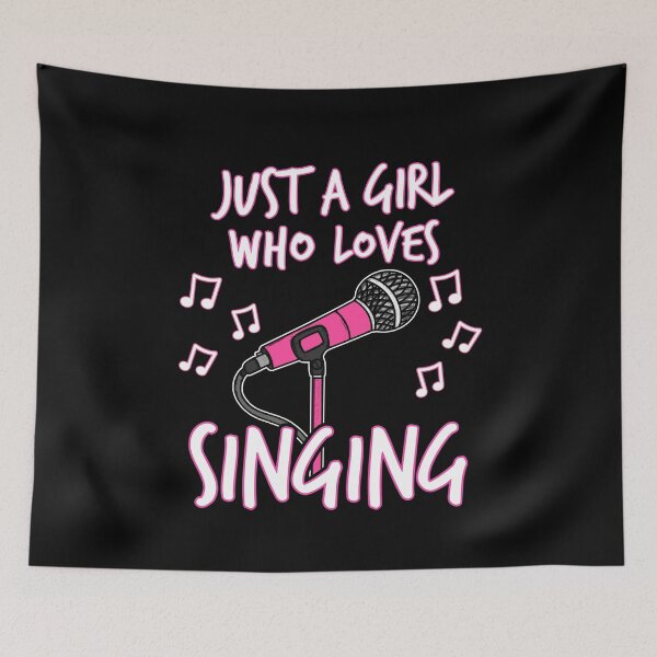 Item preview, Just A Girl Who Loves Singing, Female Singer designed and sold by doodlerob.