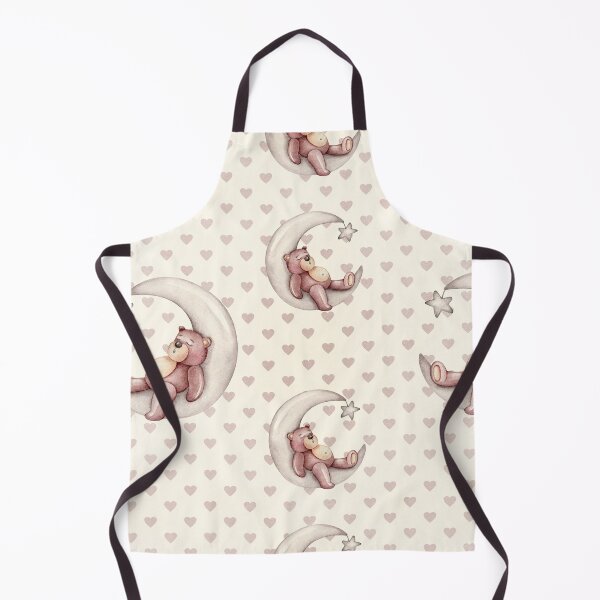 Item preview, Hearts With Sleepy Bears Seamless Pattern designed and sold by delikedesign.