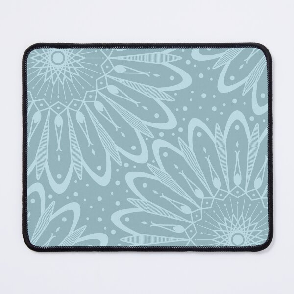 Item preview, Light Turquoise Mandalas on Grey designed and sold by humnoo.