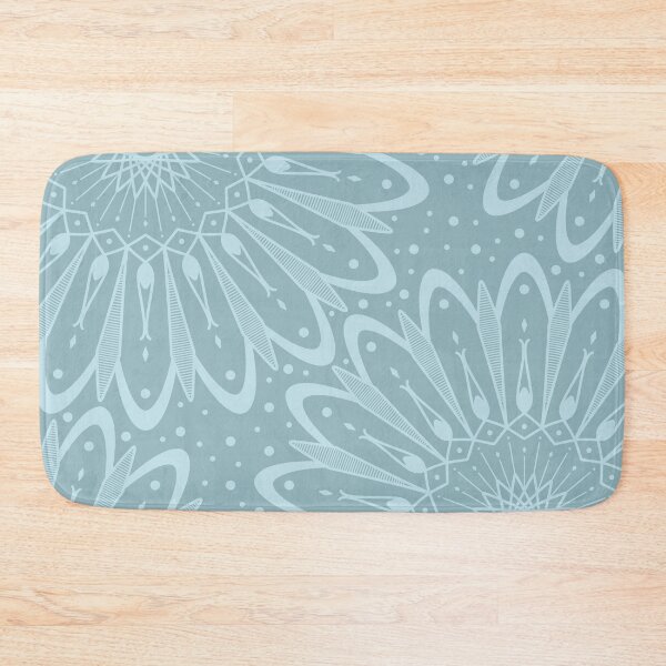 Item preview, Light Turquoise Mandalas on Grey designed and sold by humnoo.