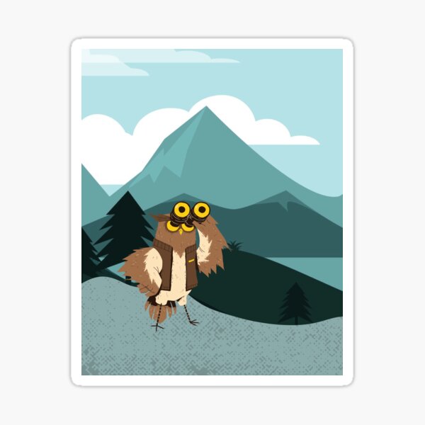 Item preview, Bird Watching Owl with Binoculars designed and sold by Belcordi.
