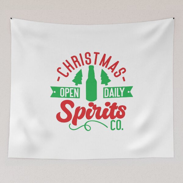 Item preview, Christmas Open Daily spirits co designed and sold by HdanRDesign.
