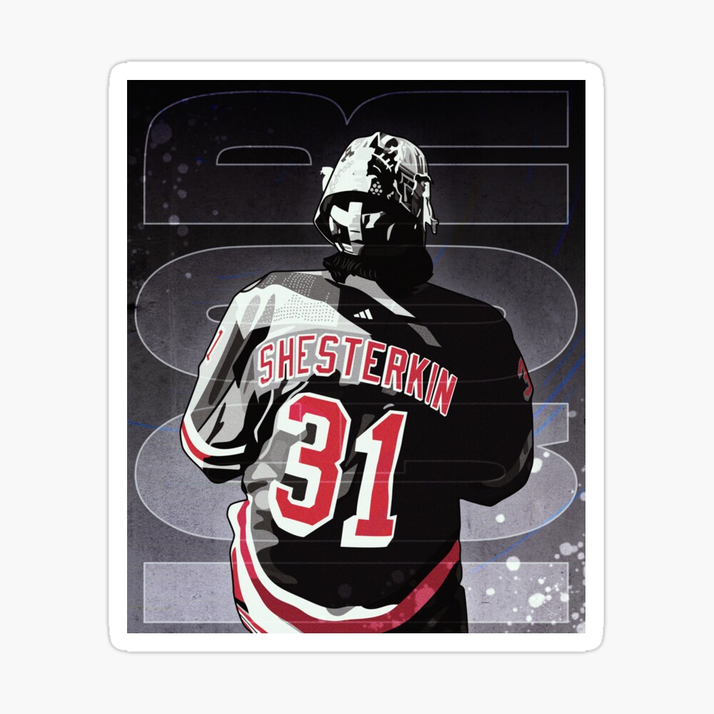 Igor Shesterkin Mask, Adult T-Shirt / Extra Large - NHL - Sports Fan Gear | breakingt