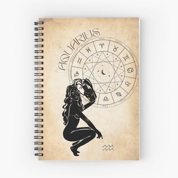 Item preview, Aquarius Feminine zodiac print designed and sold by Barbaratemplate.