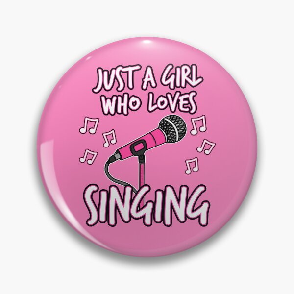 Item preview, Just A Girl Who Loves Singing, Female Singer designed and sold by doodlerob.
