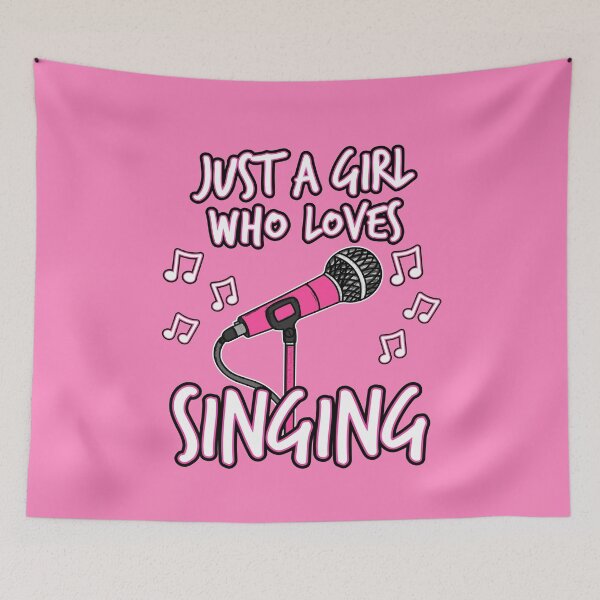 Item preview, Just A Girl Who Loves Singing, Female Singer designed and sold by doodlerob.
