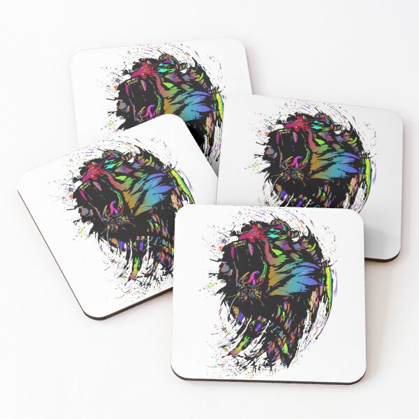 Item preview, Tiger Colorful Tiger's head rainbow designed and sold by SAJAMANIA.