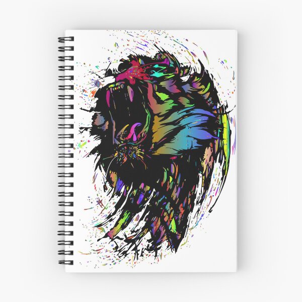 Item preview, Tiger Colorful Tiger's head rainbow designed and sold by SAJAMANIA.