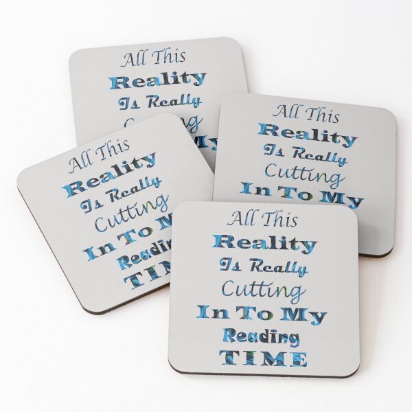 Item preview, Reality Vs Reading Book Nerd Quote Lettering designed and sold by PraArts2002.
