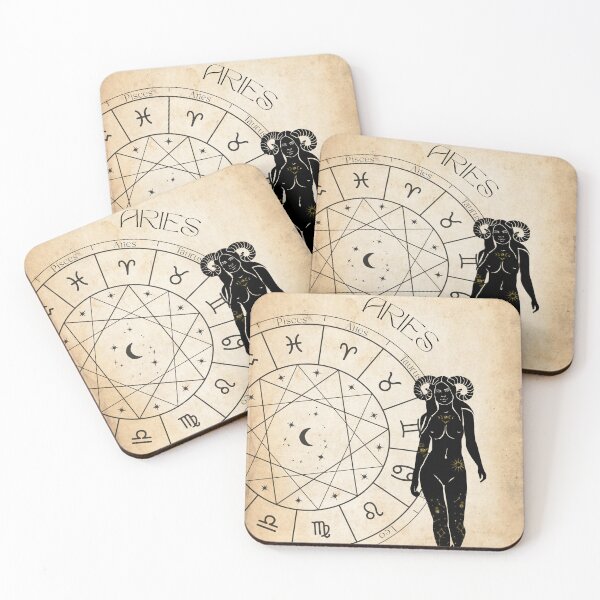 Item preview, Aries zodiac feminine print designed and sold by Barbaratemplate.
