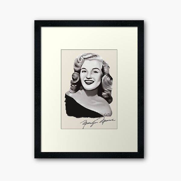 Marilyn Monroe 40s Lámina enmarcada