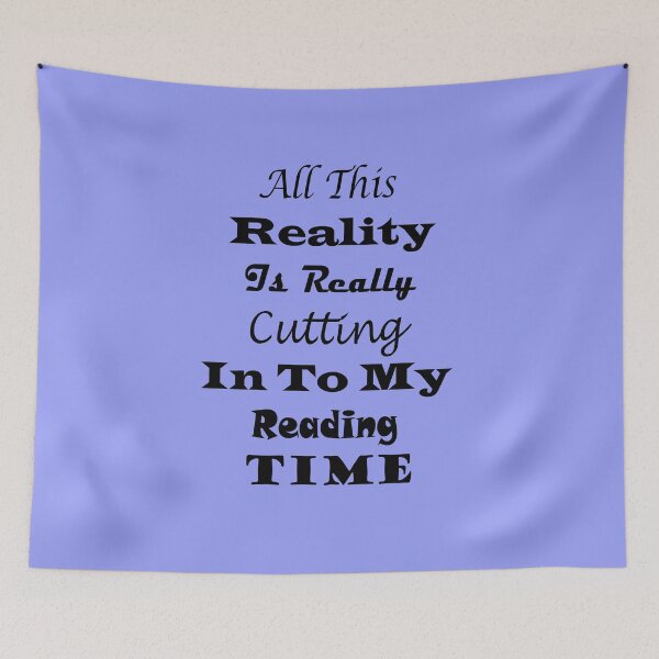 Item preview, Reality Vs Reading Book Nerd Quote Lettering designed and sold by PraArts2002.