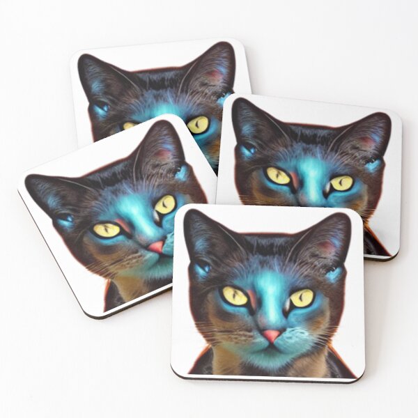 Item preview, Cat with avatar eyes  designed and sold by JequiPrint.