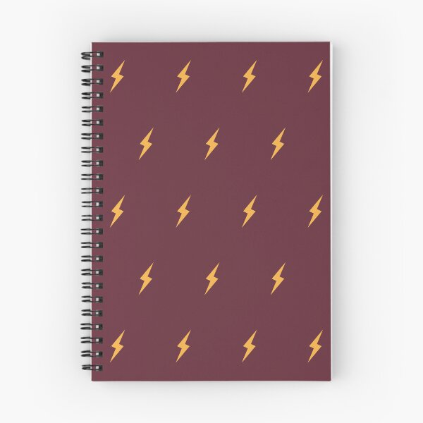 Item preview, Yellow lightning bolt pattern in dark red designed and sold by NazarliNigar.