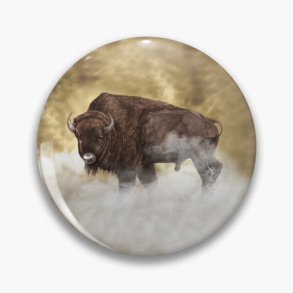 Item preview, American Bison, Buffalo, Tatanka designed and sold by Stoffgiraffe.