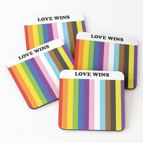 Item preview, LOVE WINS Inclusive Pride Rainbow designed and sold by Inspirationmotivation.