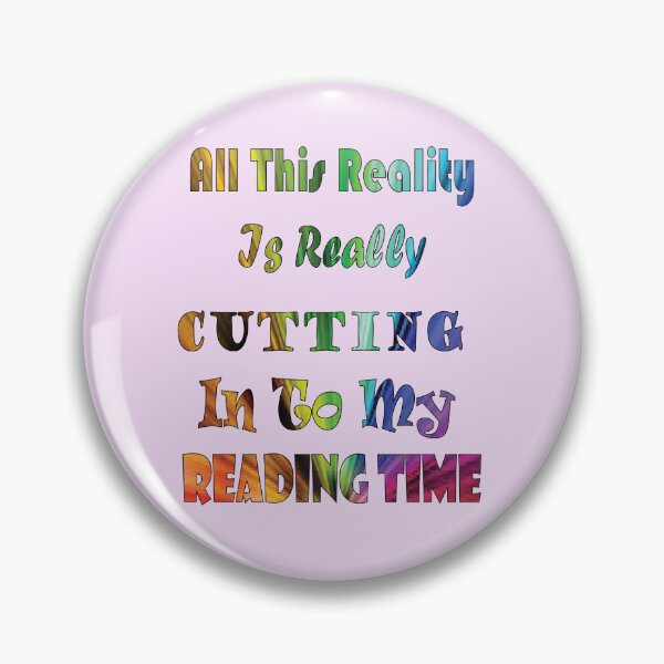 Item preview, Reality Vs Reading Book Nerd Quote Lettering designed and sold by PraArts2002.