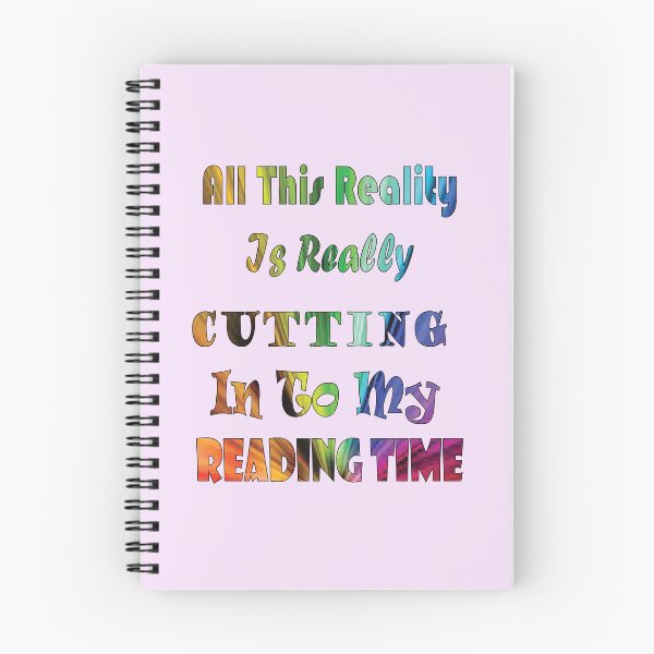 Item preview, Reality Vs Reading Book Nerd Quote Lettering designed and sold by PraArts2002.