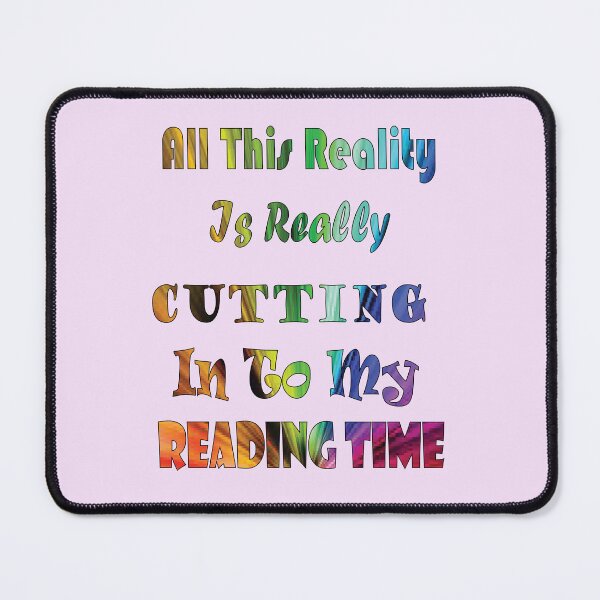 Item preview, Reality Vs Reading Book Nerd Quote Lettering designed and sold by PraArts2002.