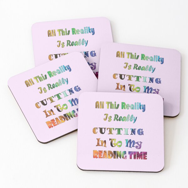Item preview, Reality Vs Reading Book Nerd Quote Lettering designed and sold by PraArts2002.