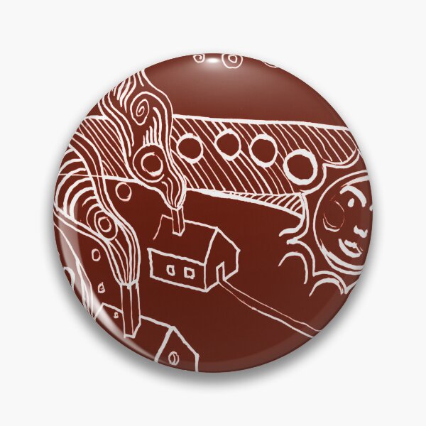 Item preview, the sun and the moon descended on the village in brown designed and sold by Istvan Ocztos.