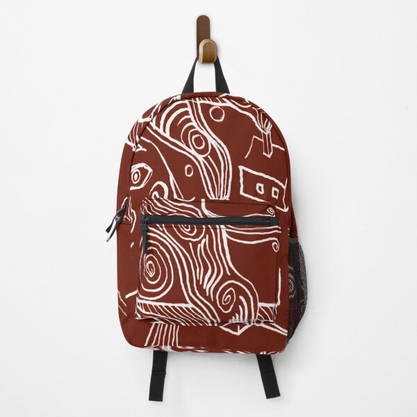 Item preview, the sun and the moon descended on the village in brown designed and sold by Istvan Ocztos.