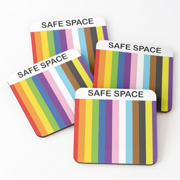 Item preview, LBGTQIA+ Safe Space - pride allyship designed and sold by Inspirationmotivation.